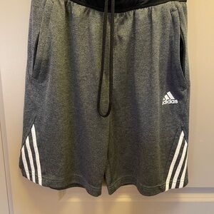 Adidas Men's Grey Athletic Shorts